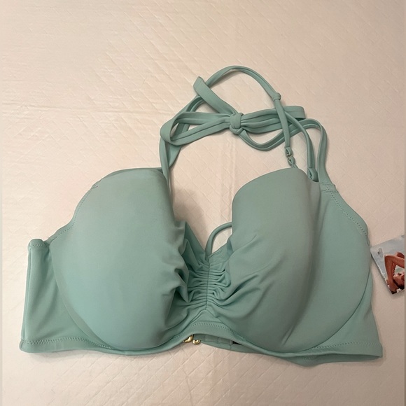 NWT Smart & Sexy swimwear Bikini Top. Mint Chip colour and Size 38D - Picture 4 of 10